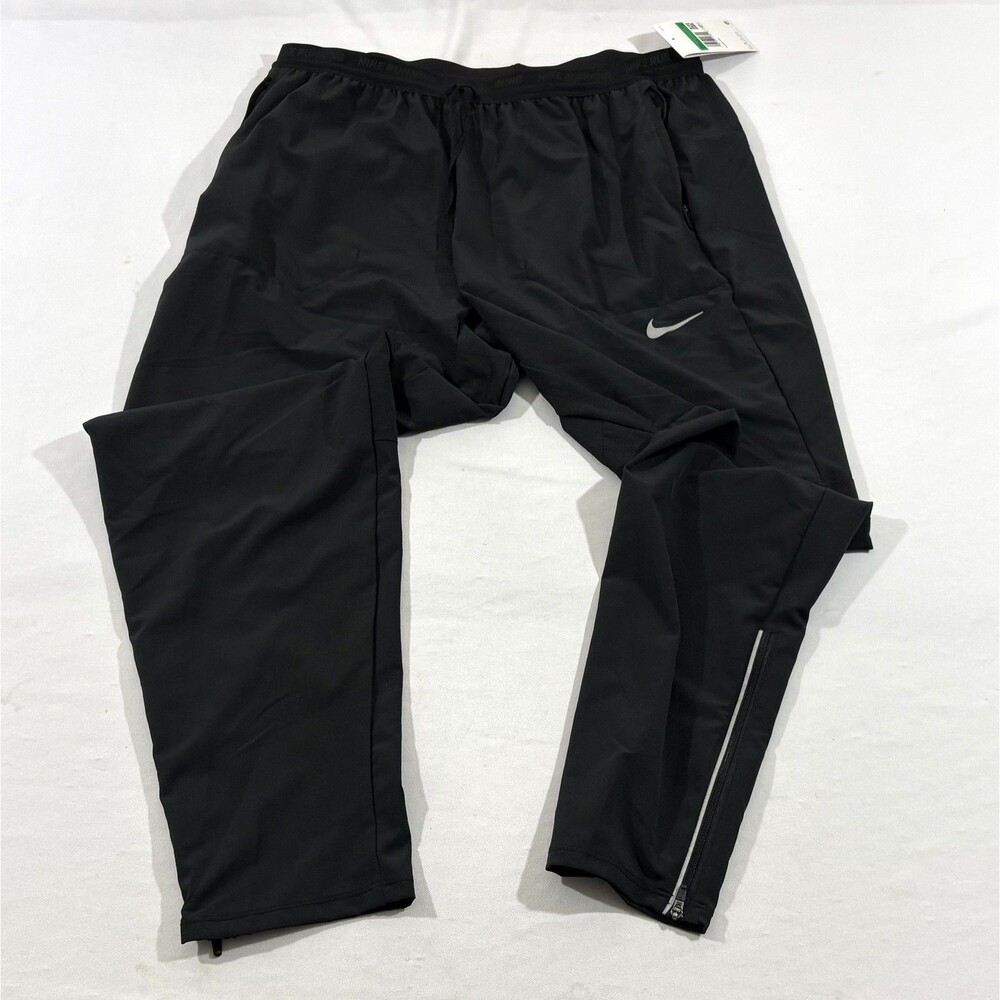 Nike Phenom Dri-FIT Woven Running Pants Mens Black Tapered DQ4745-010 Sz XL NWT